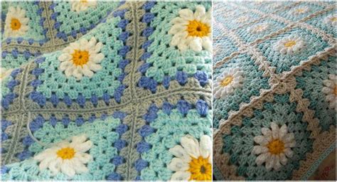 Daisy Flower Blanket Free Crochet Pattern Styles Idea