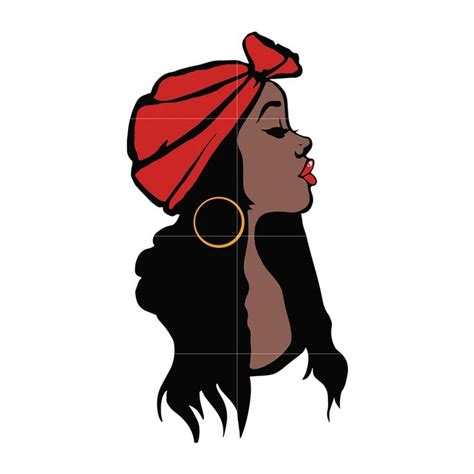 Black Woman Svg Afro Woman Svg African American Woman Svg Dxf Eps