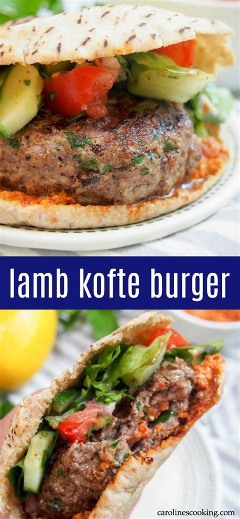 Lamb Kofte Burger Caroline S Cooking