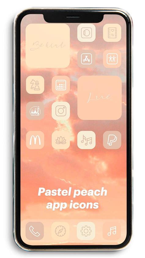 Pastel Peach App Icons An Immersive Guide By Aesthetic App Icons For