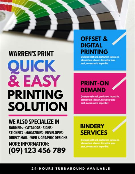 Print Shop Flyer Template Postermywall