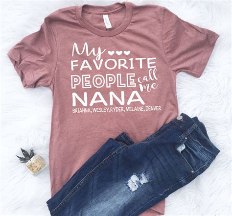 Grandmother gift ideas for christmas, mother's day, grandmother showers, birthdays, and more! Best Nana Ever Shirt, Cute Nana T-shirt, Nana shirts, Nana ...