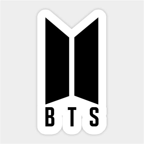 This is a look at the bts logo and the history behind this popular boy band. BTS Logo - Bts Logo - Sticker | TeePublic