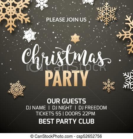 christmas party poster invitation decoration design xmas