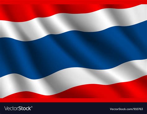 Thailand Flag Background Royalty Free Vector Image