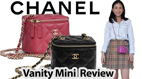 รีวิวกระเป๋าชาแนล Chanel Mini Vanity Case Bag Youtube