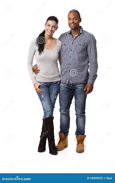 Attractive Mixed Race Couple Smiling Stock Photo Image Of 2025