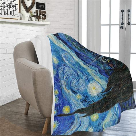 Vincent Van Gogh S Starry Night Ultra Soft Micro Fleece Blanket 60 X 80