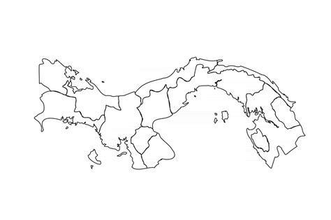 doodle mapa de panamá con estados 2549214 Vector en Vecteezy