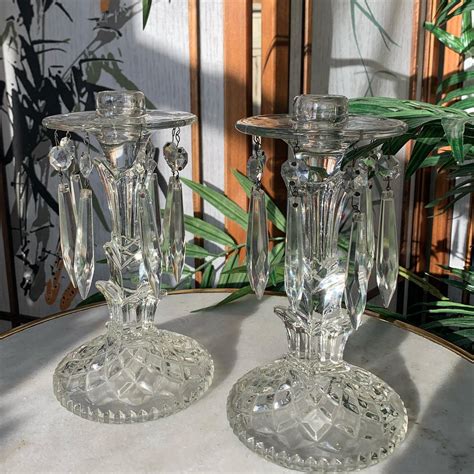 Crystal Candlestick Holders Refresh Mke Curated Goods Llc