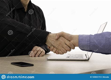 Good Deal. Two Confident Business Man Shaking Hands During A Meeting In The Office, Success ...