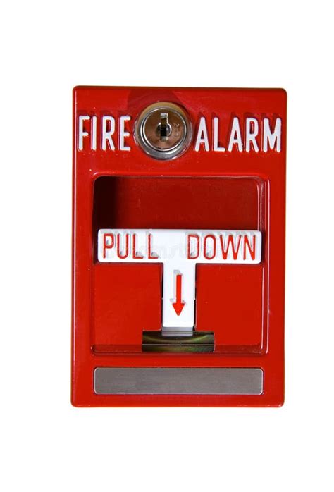 Red Fire Alarm Stock Photo Image Of Wall Install Emergency 4018712