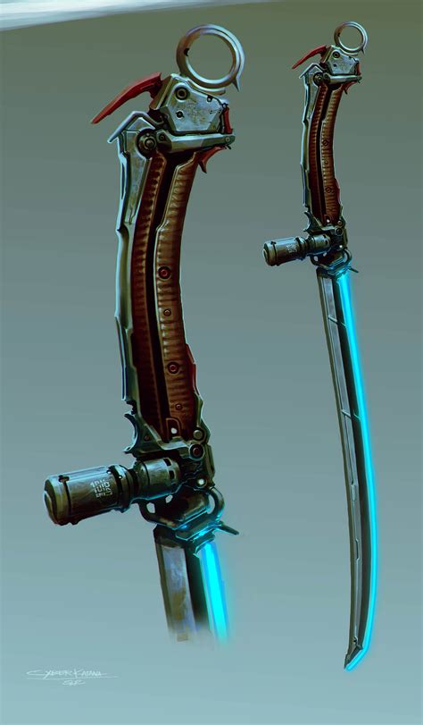 Melhor Arma Ever Anime Weapons Sci Fi Weapons Weapon Concept Art Swords And Daggers Knives