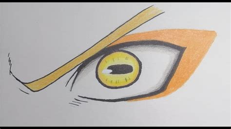 Narutos Eye In Sage Mode Speed Drawing Youtube