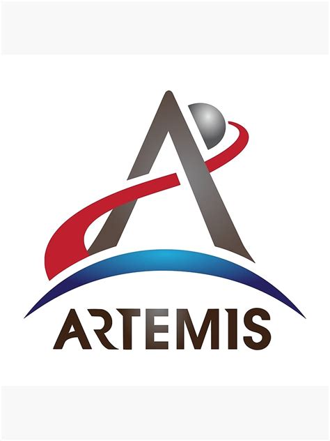 Artemis Program Logo With White Background Poster By Spacellamas