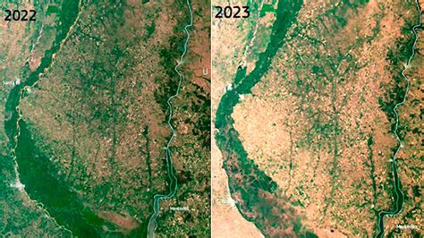 Impresionante Imagen Satelital De La Sequía Su Fuerte Impacto En Entre