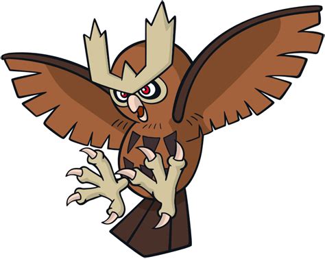 Noctowl Pokemon PNG Isolated File PNG Mart