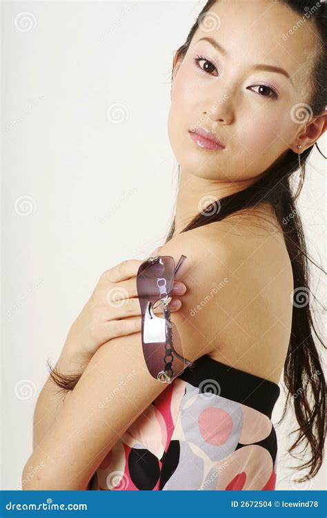 Glamor Chinese Girl Stock Photo Image Of Colorful Babe