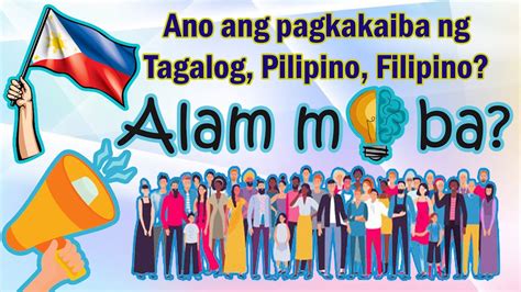 Tagalog Pilipino Filipino Pptx Tagalog Pilipino Filipino May Pagkakaiba