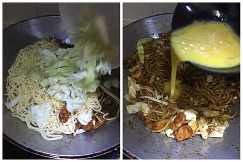 Campurkan bumbu habang tadi dengan nasi kuningnya. Cara untuk membuat Mee Goreng Mamak. Padu dan pasti laku ...