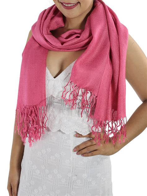 Beautiful Hot Pink Pashmina Scarf Delivered Free