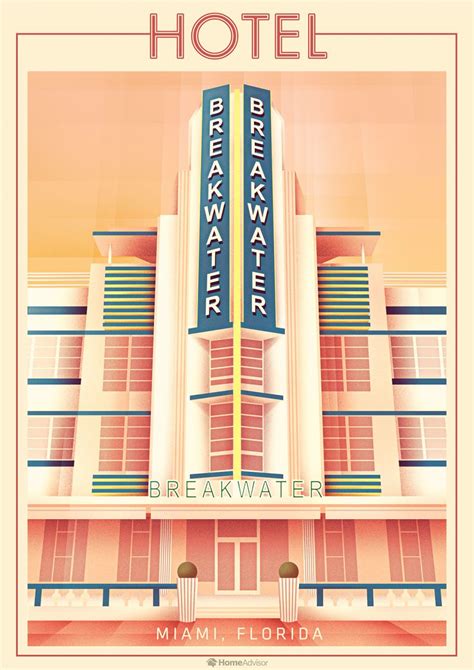 Vintage Style Posters Celebrate Americas Art Deco Architecture Neatorama