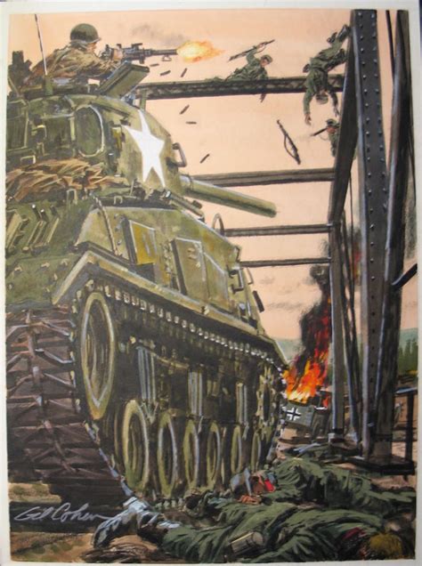 Original Sherman Tank Painting