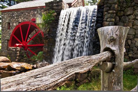Grist Mill Water Wheel Stock Photo Image Of Power Grist 1007586
