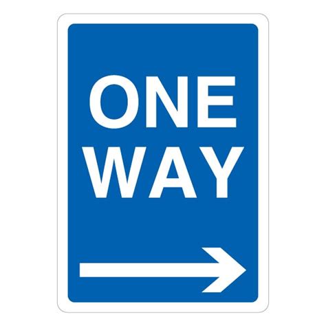 One Way Arrow Right Safetysigns4less