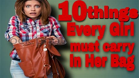 10 Things Every Girl Must Carry On Her Bag👜 Youtube