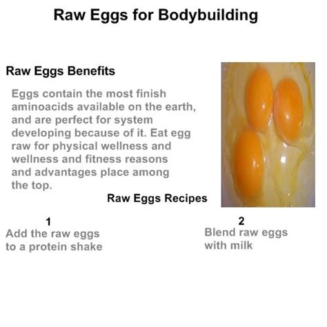 Raw Eggs Bodybuilding Best Way To Build Muscles Raw Eggs Benefits