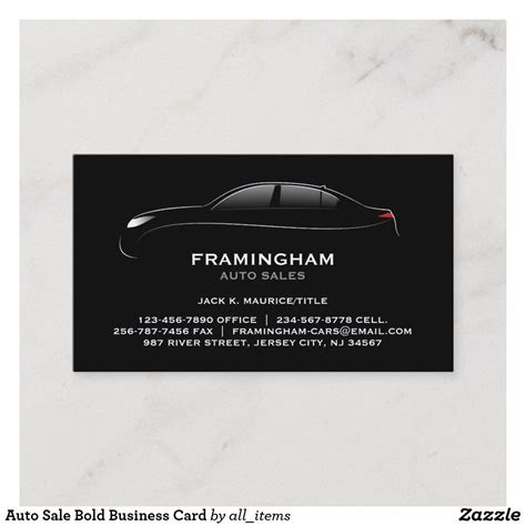 Cannot be combined with other offers. Auto Sale Bold Business Card | Zazzle.com | Cars for sale ...