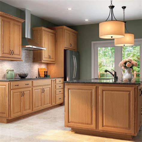 A Timeless Look Golden Oak Kitchen Cabinets Kitchen Cabinets