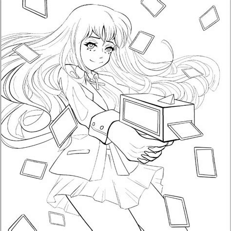 Anime Coloring Pages Yumeko Coloring And Drawing