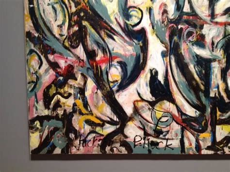 Jackson Pollock Artist Signature Painting Mural Commission Peggy
