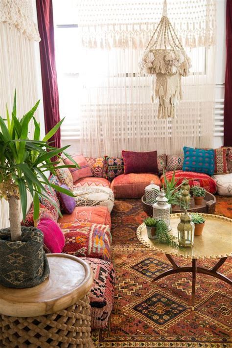 This is a very simple look to replicate this boho living room aesthetic is similar to the last one. 40+ Boho Floor Pillow Ideas For Living Room | Floor ...