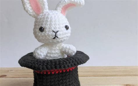 Magic Hat Rabbit Amigurumi Crochet Pattern Sir Purl Grey
