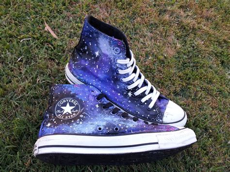 Galaxy Converse · A Pair Of Patterned Shoes · Art Decorating And
