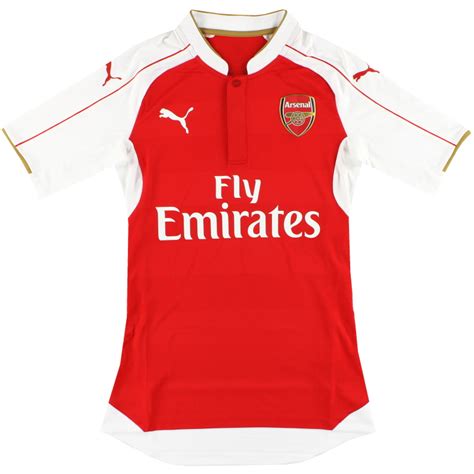2015 16 Arsenal Puma Player Issue Authenic 홈 셔츠 신품 L 747417 01