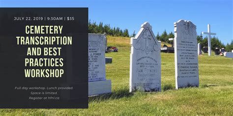 Ich Blog Cemetery Transcription And Best Practices Workshop July 22