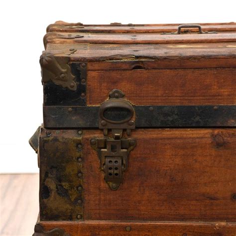 Antique Rustic Distressed Travel Trunk Online Auctions