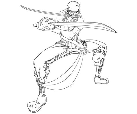Looking for the best wallpapers? Roronoa Zoro 4 Coloring | Crafty Teenager