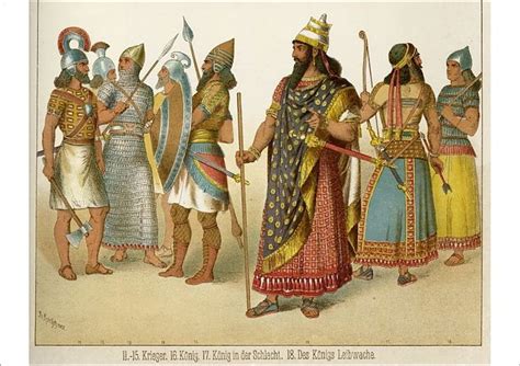 Print Of Ancient Assyrian Costume Ancient Babylon Ancient Ancient