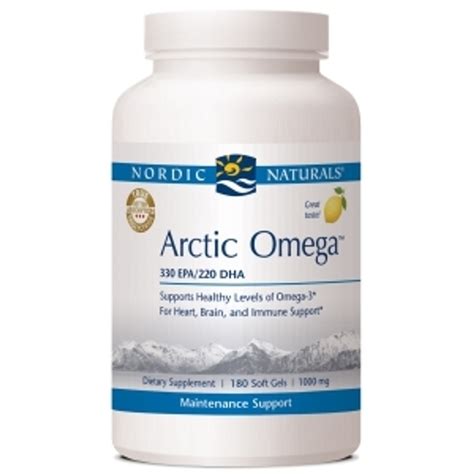 arctic omega lemon 180 softgels by nordic naturals
