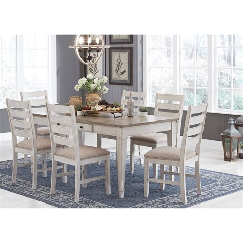 Signature Design By Ashley Skempton 7 Piece Rect Dining Table Set W