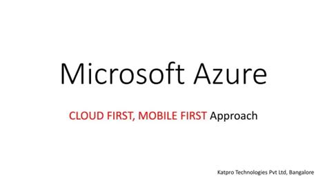 Ppt Microsoft Azure Overview Powerpoint Presentation Free Download