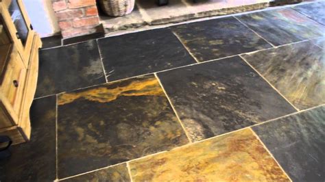Nustone Rustic Copper Riven Slate Tiles 600x600