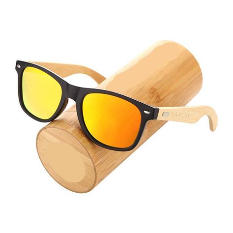 Polarized Bamboo Sunglasses Men Women Shop Treria