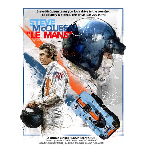 The man & le mans. Steve McQueen "Le Mans" Limited Edition Print by Art ...
