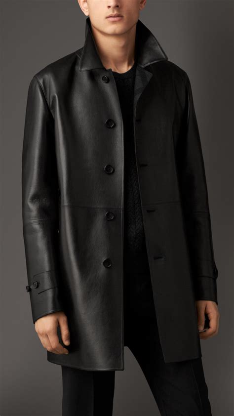 This is the stylish, versatile coat you've been looking for: Burberry Cashmere Lined Leather Car Coat in Black for Men ...